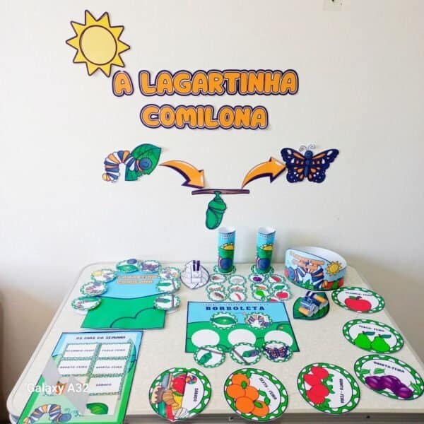 A lagartinha comilona atividades educação infantil