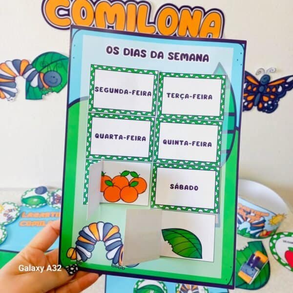 A lagartinha comilona atividades educação infantil