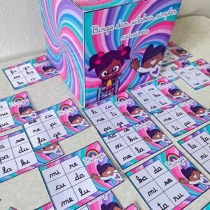 Bingo das Sílabas Letra cursiva