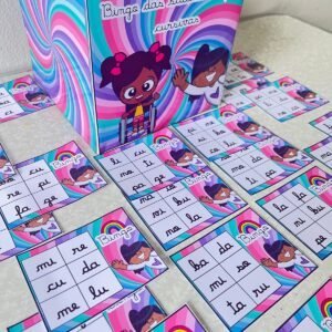 Bingo das Sílabas Letra cursiva