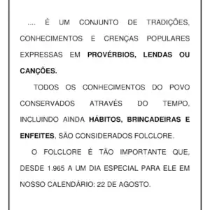 Atividades de Folclore para imprimir
