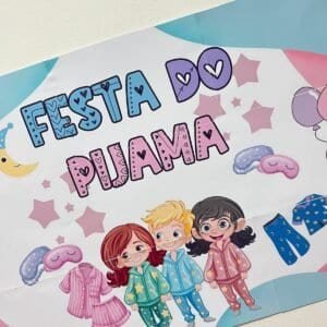 Festa do pijama infantil Decoração