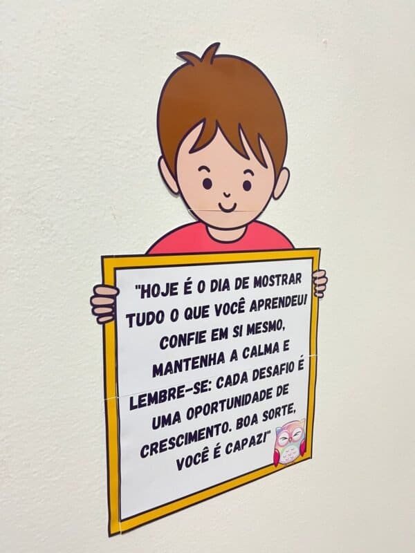 Painel decorativo boa prova