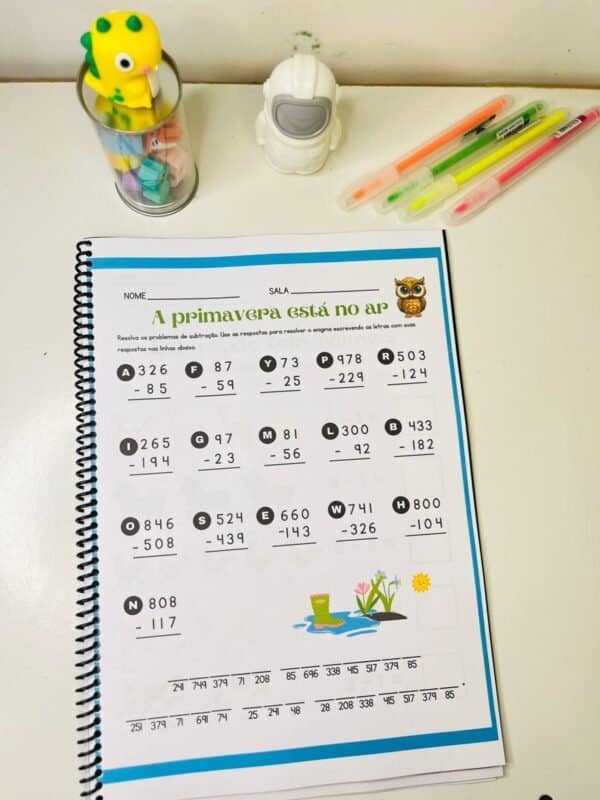 Apostila de Subtração simples