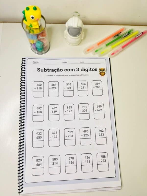 Apostila de Subtração simples