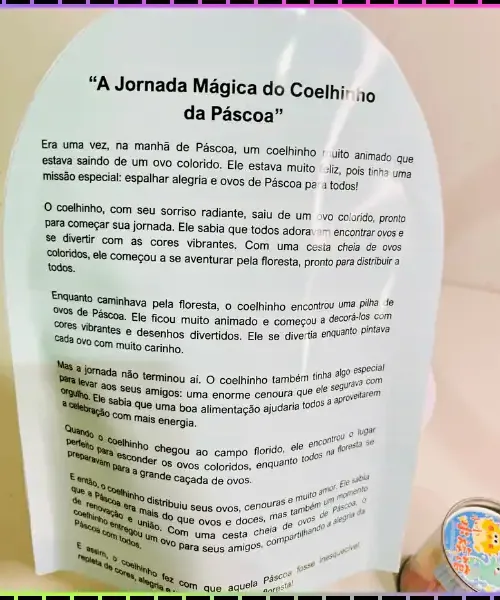 Luva História da Páscoa